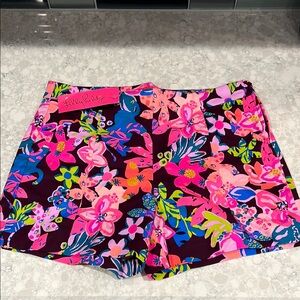 Lilly Pulitzer High Waist Pink and Blue Floral Shorts